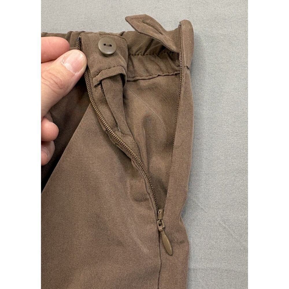 J. Jill Modal Wide Leg Cropped Pants Women’s XL Brown Blend Office Casual - Picture 4 of 11